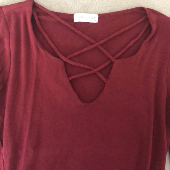 Full Tilt Long sleeve one piece. Buttons on bottom - Picture 4 of 5